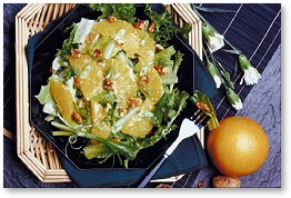 Salad with oranges